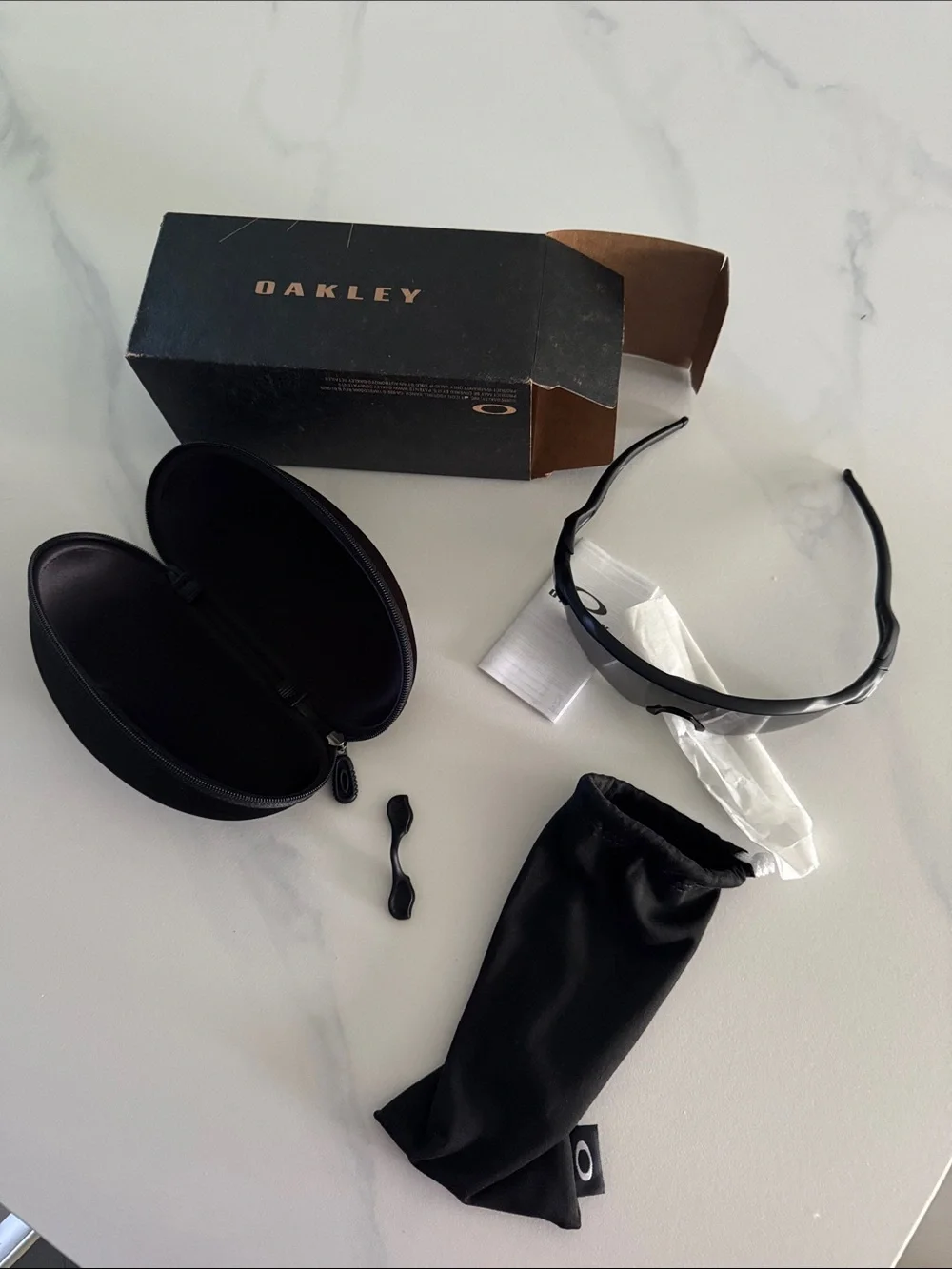 Radar® EV Path® Oakley Black Sunglasses with Gray Mirrored Lens